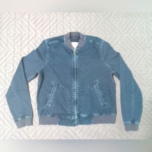 Women's Calvin Klein Jean Bomber Jacket SZ XL